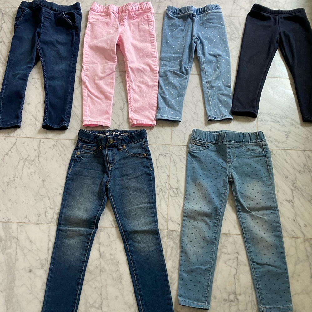 Girls Pants Bundle of 6 GUC